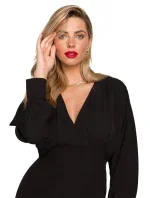 K143 Šaty mořská panna - černé