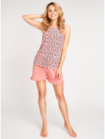 Dámské bavlněné pyžamo bez ramínek model 17534768 Růžové - Yoclub