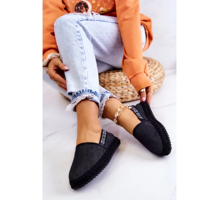 Dámské espadrilky Slip-on Big Star - černé