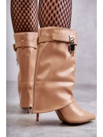 Kozačky na podpatku model 173593 Step in style Kozačky na podpatku model 173593 Step in style