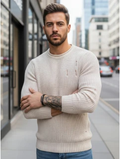 Pánský béžový svetr FashionStreet WX1992