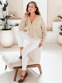 Dámský kardigan SORELIE béžový FashionStreet MY2511