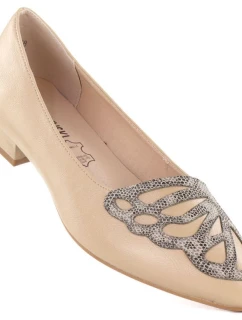 Dámské béžové polobotky M.Daszynski model 22015057 - M. Daszyński