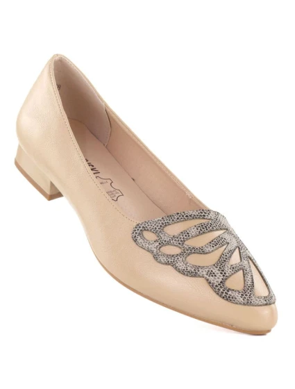 Dámské béžové polobotky M.Daszynski model 22015057 - M. Daszyński