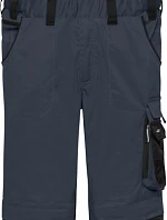 Daiber JN 1833 (42-60) Pracovní kalhoty s laclem - Strong 02.133M carbon/black
