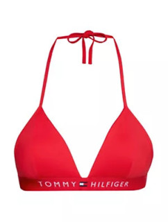 Dámské plavky horní díl FIXED TRIANGLE PADDED BIKINI TOP UW0UW04109XLG červená - Tommy Hilfiger