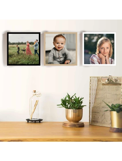 Plakát v rámu - 3x čtverec 20x20 - fotografie 