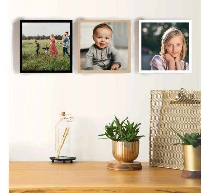 Plakát v rámu - 3x čtverec 20x20 - fotografie 