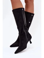 Kozačky na podpatku  model 221905 Step in style