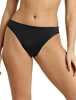 Dámské bezešvé kalhotky DIM BODY TOUCH DAILY STRING - DIM - černá