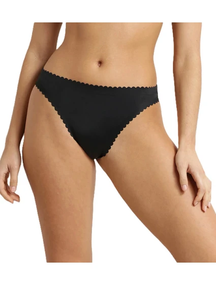 Dámské bezešvé kalhotky DIM BODY TOUCH DAILY STRING - DIM - černá Dámské bezešvé kalhotky DIM BODY TOUCH DAILY STRING - DIM - černá