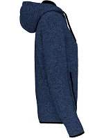 Kariban ProAct PA 366 Dámská pletená fleecová bunda s kapucí 20.P366 light royal blue melange Kariban ProAct PA 366 Dámská pletená fleecová bunda s kapucí 20.P366 light royal blue melange