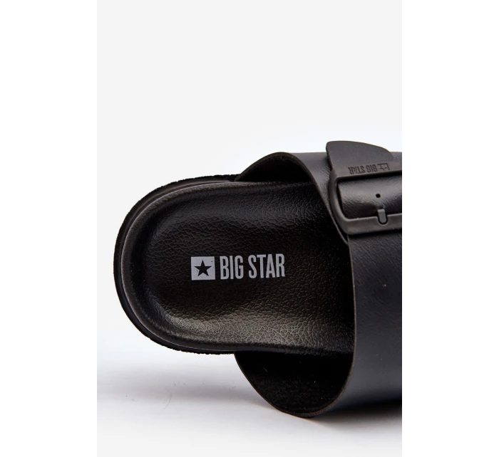 Lehké pánské sandály s přezkami Big Star NN174597 Černé