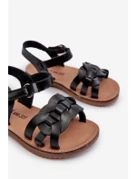 Dětské sandálky Se Zapínáním Na suchý zip Černé Sarniema Dětské sandálky Se Zapínáním Na suchý zip Černé Sarniema