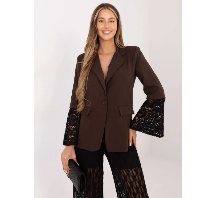 MI MA bunda A2897.60 tmavě hnědá MI MA bunda A2897.60 tmavě hnědá