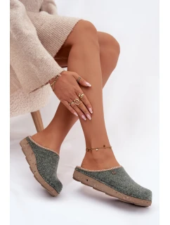 Dámské domácí pantofle – zelené Inblu