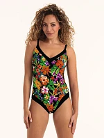 Jednodílné plavky Mabela 7735 černo-žluté - RosaFaia