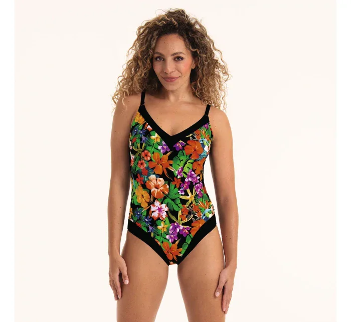 Jednodílné plavky Mabela 7735 černo-žluté - RosaFaia