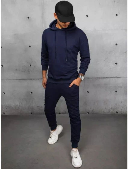 Pánské tmavě modré tepláky Dstreet AX0673 Pánské tmavě modré tepláky Dstreet AX0673