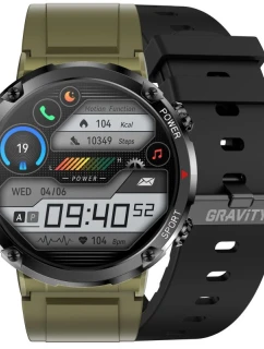 Chytré hodinky model 21805493 + černý silikonový řemínek - Gravity