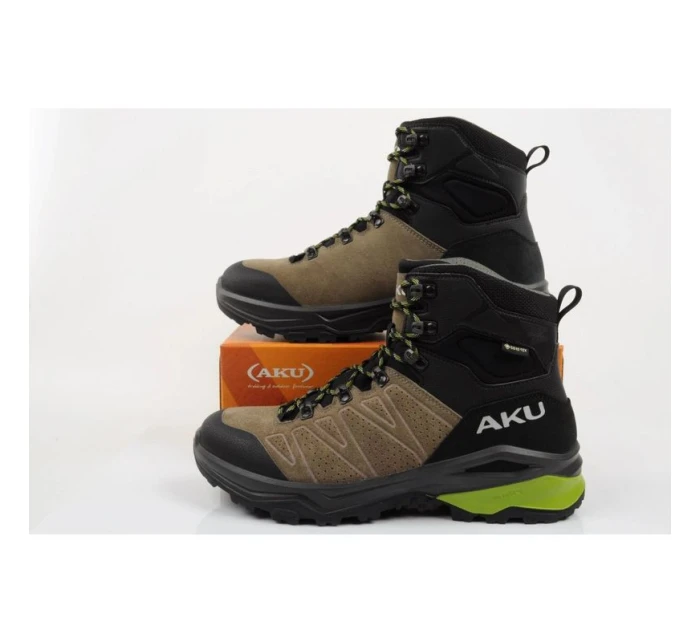 Aku pánská trekingová sportovní obuv Adapta Gore-tex kožená černá zelená