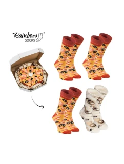 Rainbow Socks Pizza 4 páry model 21606732 - ZOOKSY/RAINBOW SOCKS