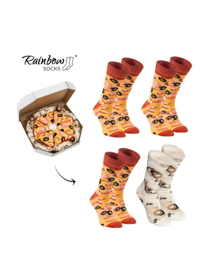 Rainbow Socks Pizza 4 páry model 21606732 - ZOOKSY/RAINBOW SOCKS Rainbow Socks Pizza 4 páry model 21606732 - ZOOKSY/RAINBOW SOCKS