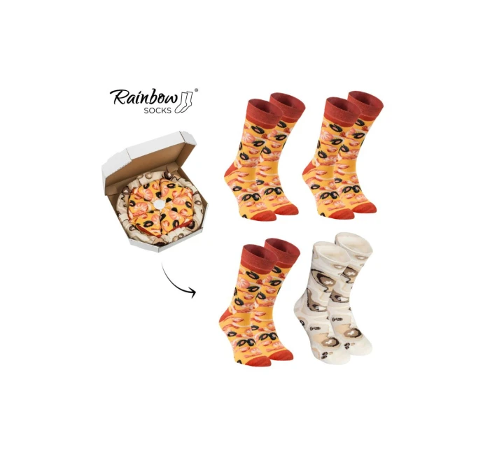 Rainbow Socks Pizza 4 páry model 21606732 - ZOOKSY/RAINBOW SOCKS Rainbow Socks Pizza 4 páry model 21606732 - ZOOKSY/RAINBOW SOCKS