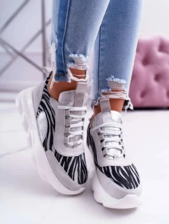 Dámská Sportovní Obuv Na Platformě Lu Boo Šedé