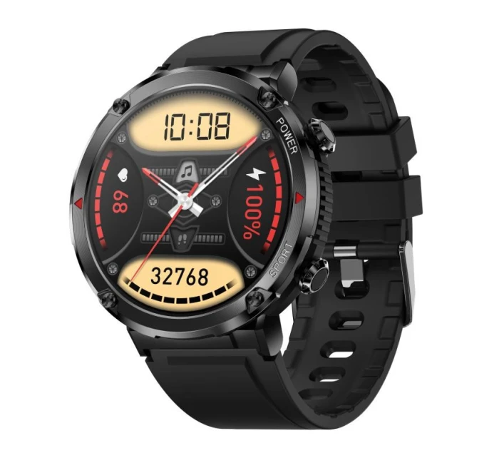 Chytré hodinky Gravity GT21-1+ Black Silicone Strap Chytré hodinky Gravity GT21-1+ Black Silicone Strap