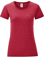 Fruit of the Loom Lady-Fit Iconic 150 T Dámské tričko 16.1432 heather red Fruit of the Loom Lady-Fit Iconic 150 T Dámské tričko 16.1432 heather red