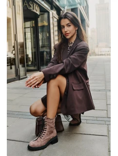 ZDobené Botky Worker Dámské Zateplené D&A MR880-017 Taupe