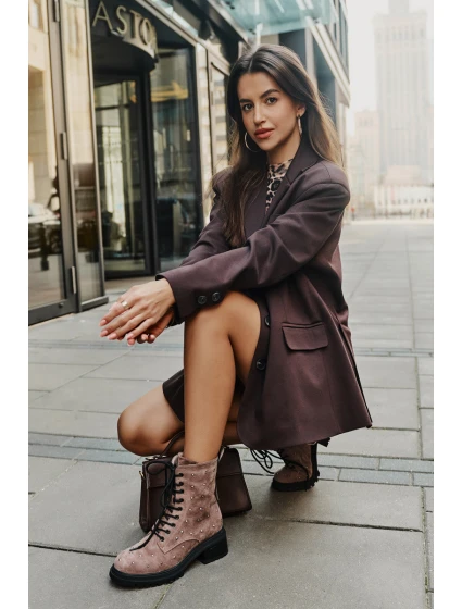 ZDobené Botky Worker Dámské Zateplené D&A MR880-017 Taupe