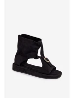 Dámské sandály s horní částí Černé model 21937516 - Boto