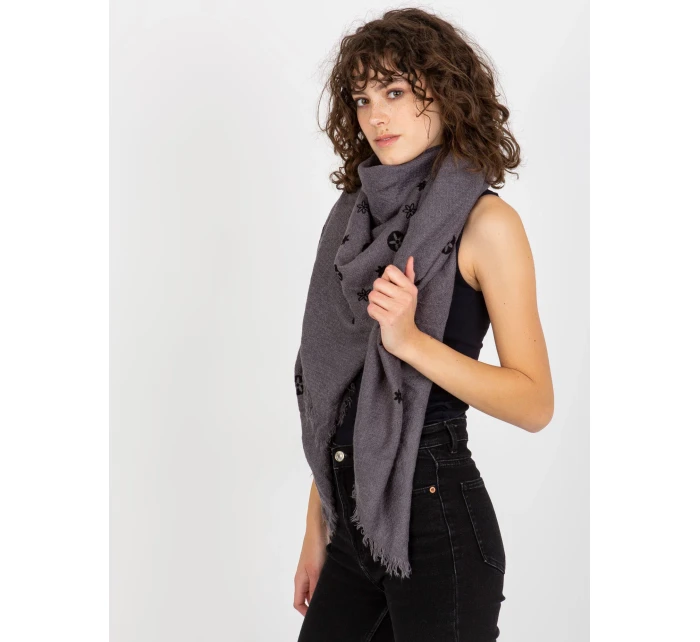 Šátek AT CH  tmavě šedý model 17967063 - FPrice
