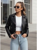Dámská kožená bunda ramones TRUCCO black FashionStreet TY4178