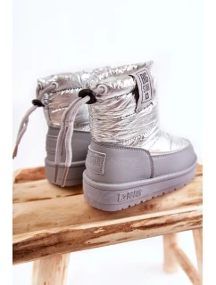 Dětské sněhule Big Star KK374218 Šedo-stříbrná