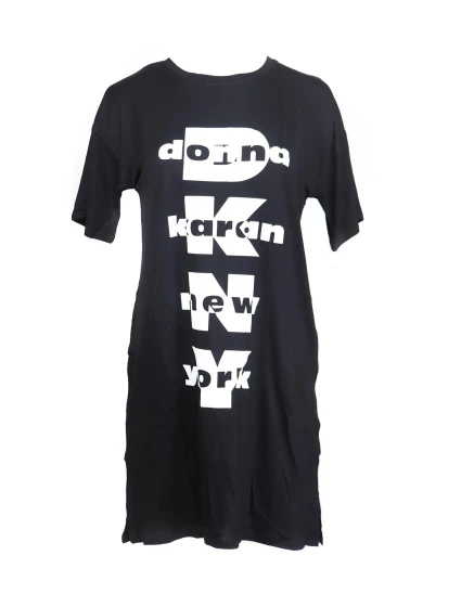 Dámská noční košile YI2322403-001 černobílá - DKNY