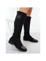 Dámské černé semišové kozačky M.Daszynski model 21905429 - M. Daszyński