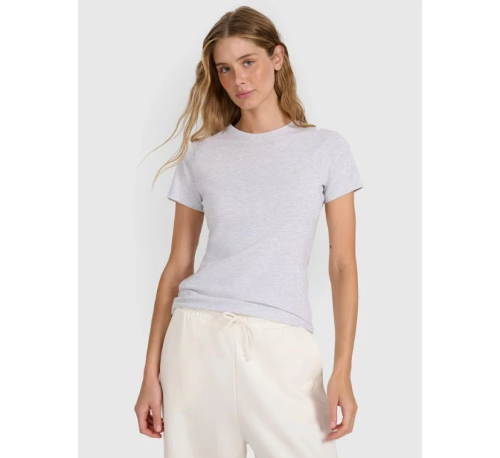 Dámské bavlněné slim tričko 4F 4FWMM00TTSHF2255-27M