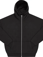 B&C Influence Zip Hood Těžká oversize mikina s kapucí 01.IZ03 black