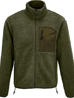 SOL'S Fury Fleecová bunda Sherpa 25.4042 army/dark army