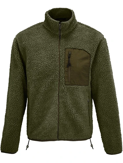 SOL'S Fury Fleecová bunda Sherpa 25.4042 army/dark army SOL'S Fury Fleecová bunda Sherpa 25.4042 army/dark army