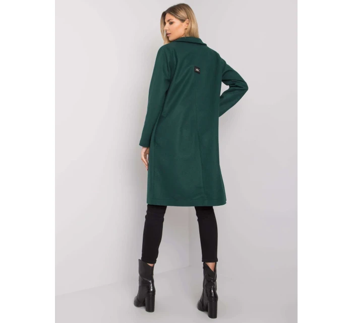 Płaszcz CHA PL model 21091818 ciemny zielony - FPrice Płaszcz CHA PL model 21091818 ciemny zielony - FPrice