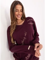 Bluza RV BL model 21717715 bordowy - FPrice Bluza RV BL model 21717715 bordowy - FPrice