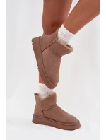 Dámské sněhule z přírodního semiše Vinceza – béžové Dámské sněhule z přírodního semiše Vinceza – béžové