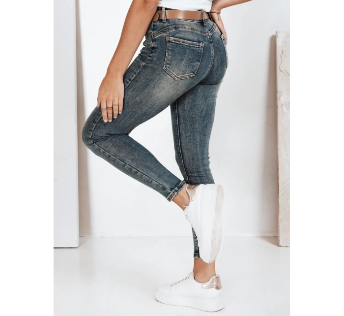 Dámské úzké push up džíny modré FashionStreet UY2803