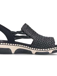 damskie na czarne model 22087025 - Rieker