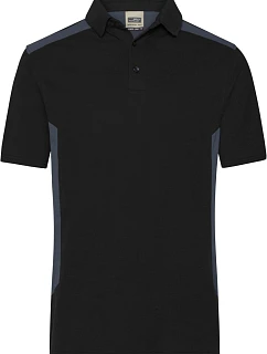 Daiber JN 1826 Pánské pracovní piqué polo "Strong" 02.1826 black/carbon