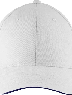 SOL'S Buffalo 6 panelová baseballová kšiltovka 25.8100 white/french navy